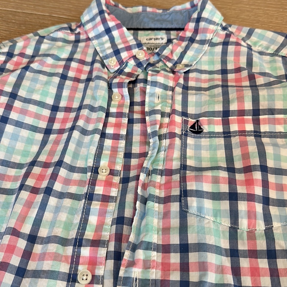 Spring plaid button down - Picture 2 of 2